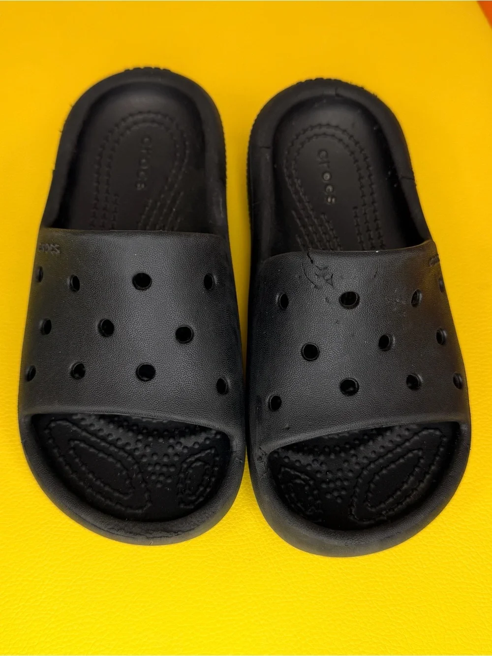 CROCS Kids Black Classic Slide Clogs Size 11